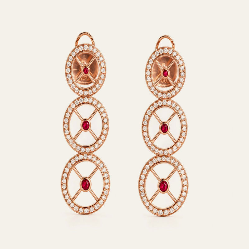 Aureole Graduated Drop Earrings