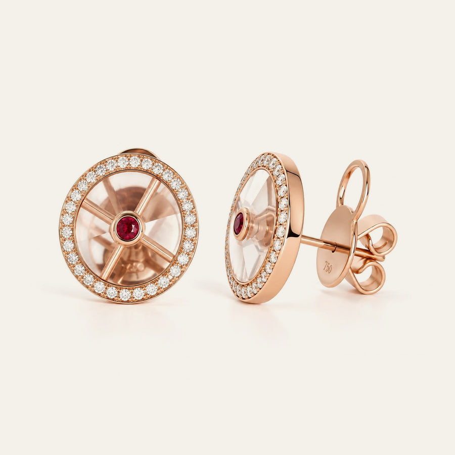 Aureole Stud Earrings